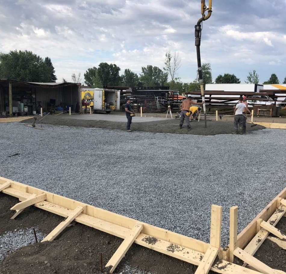 excavation de stationnement