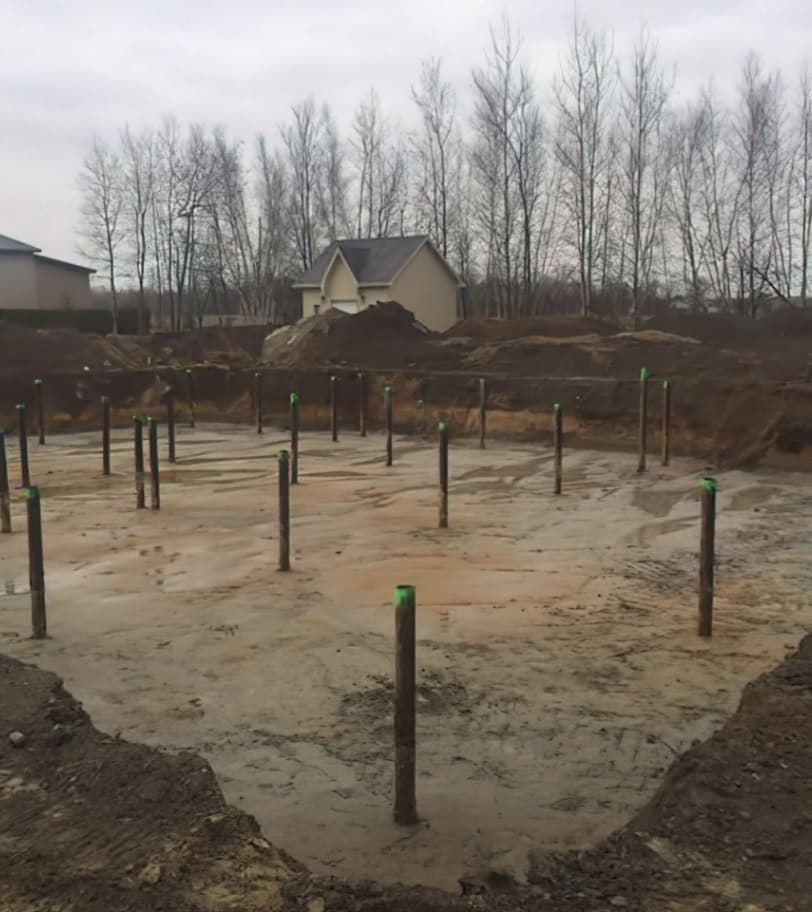 excavation pour pieutage